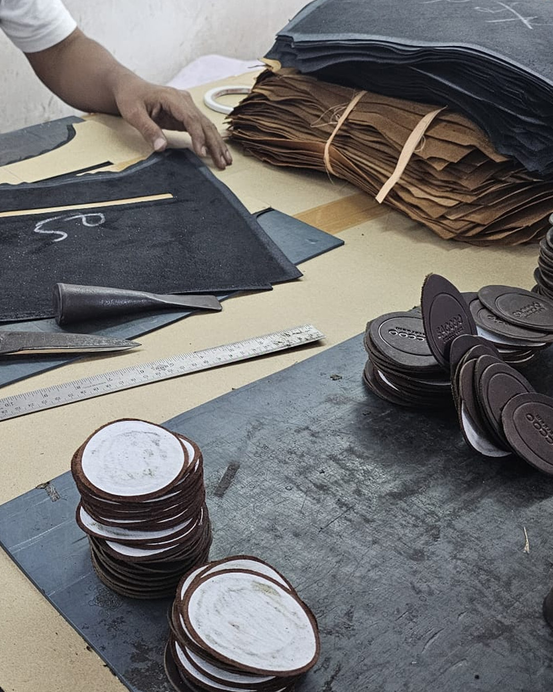 real handmade leather SACCOO